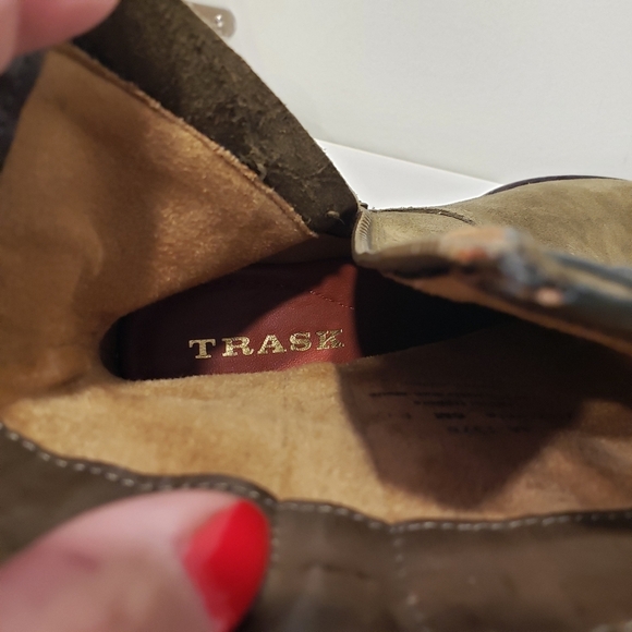 NIB Trask "Madison" Suede Booties - sz 6M - Picture 6 of 9
